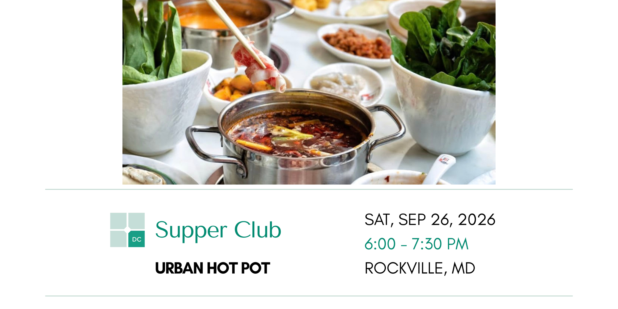 TAP-DC Supper Club 🍲🥢