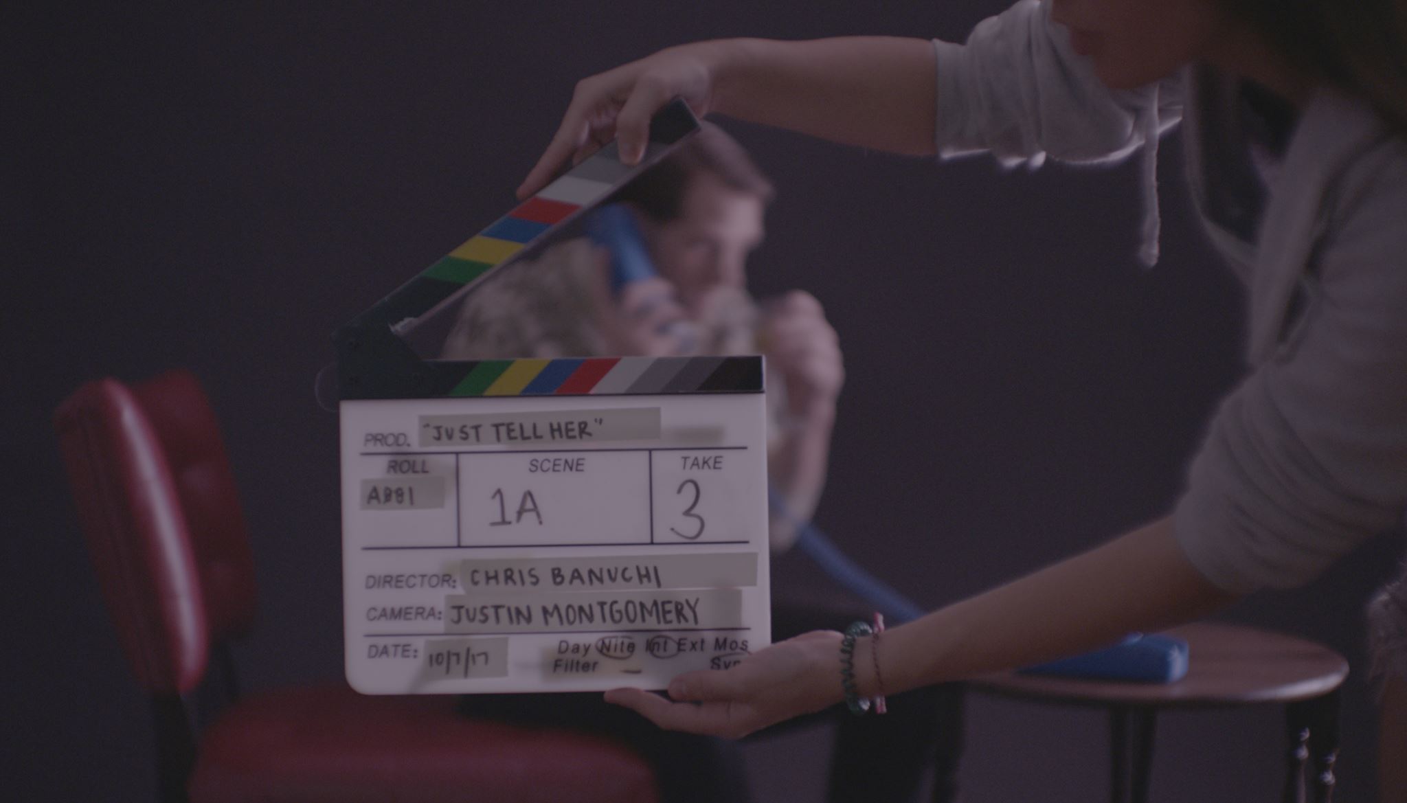 Camera rolls. Sound speeds. Slate!