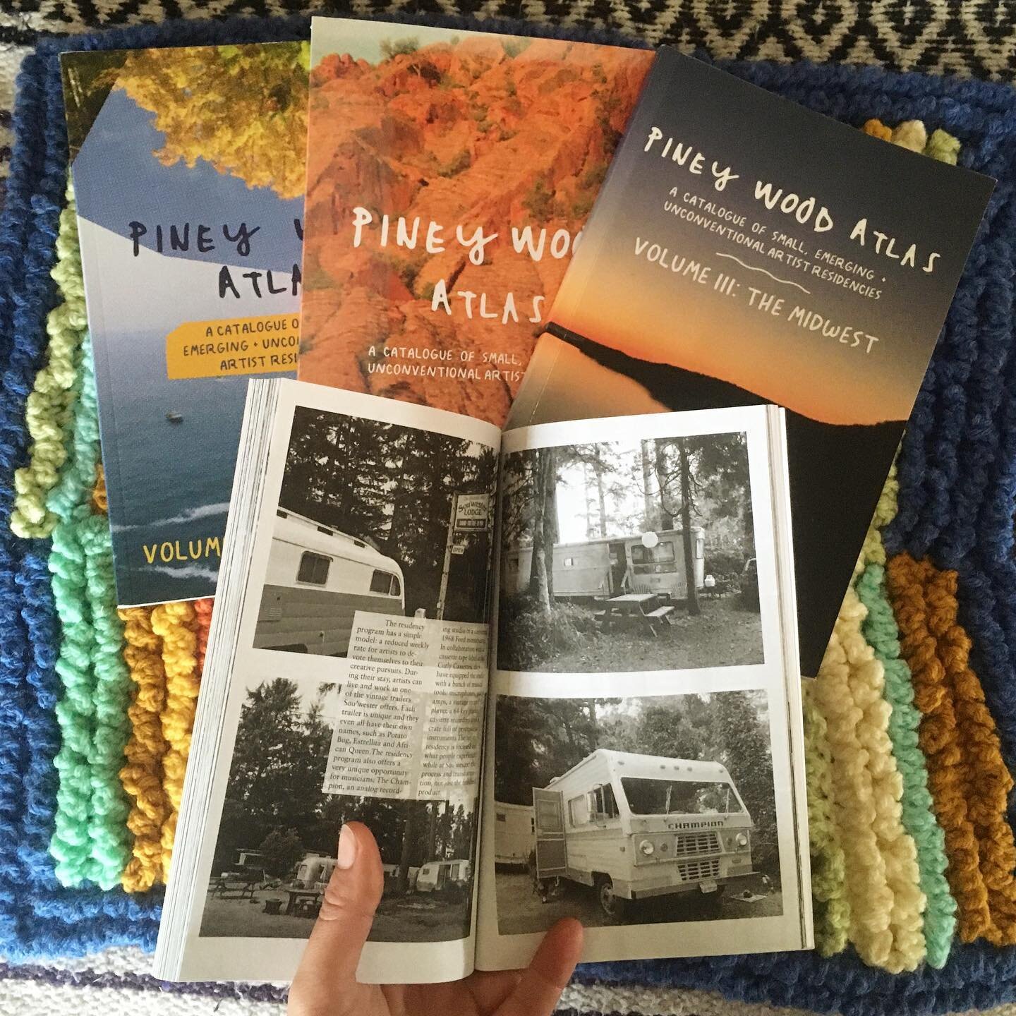 Happy holiday season! If you&rsquo;ve got some adventurous, creative spirits on your list, consider gifting them a Piney Wood Atlas book! We have four to choose from (or get them all!) covering small and alternative residencies in different regions o