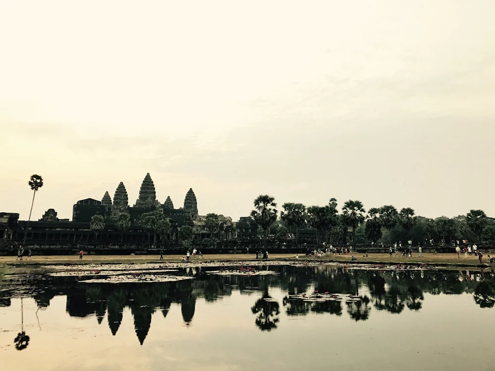 Sunrise view of Angkor Wat