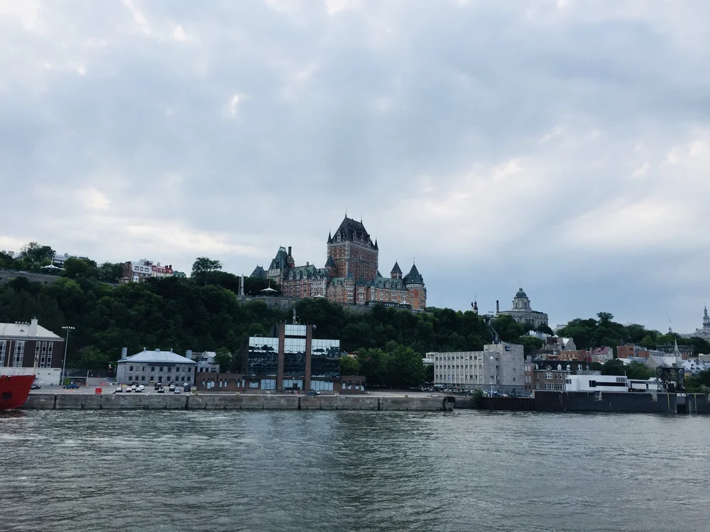 Day time view of Quebec City from Levi