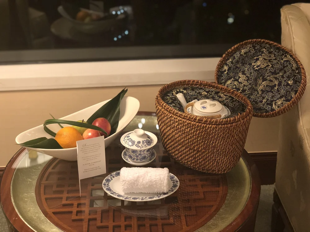 Welcome tea set @ Island Shangri-la