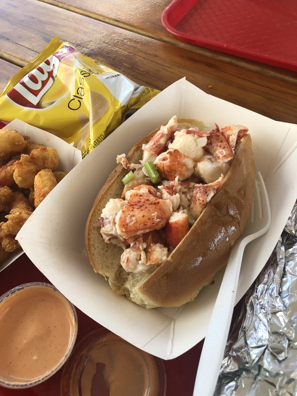 Lobster roll @ Newport Lobster Shack