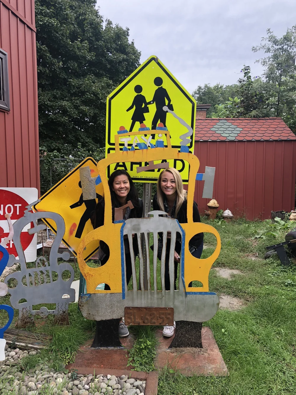 Interesting house full of street signs