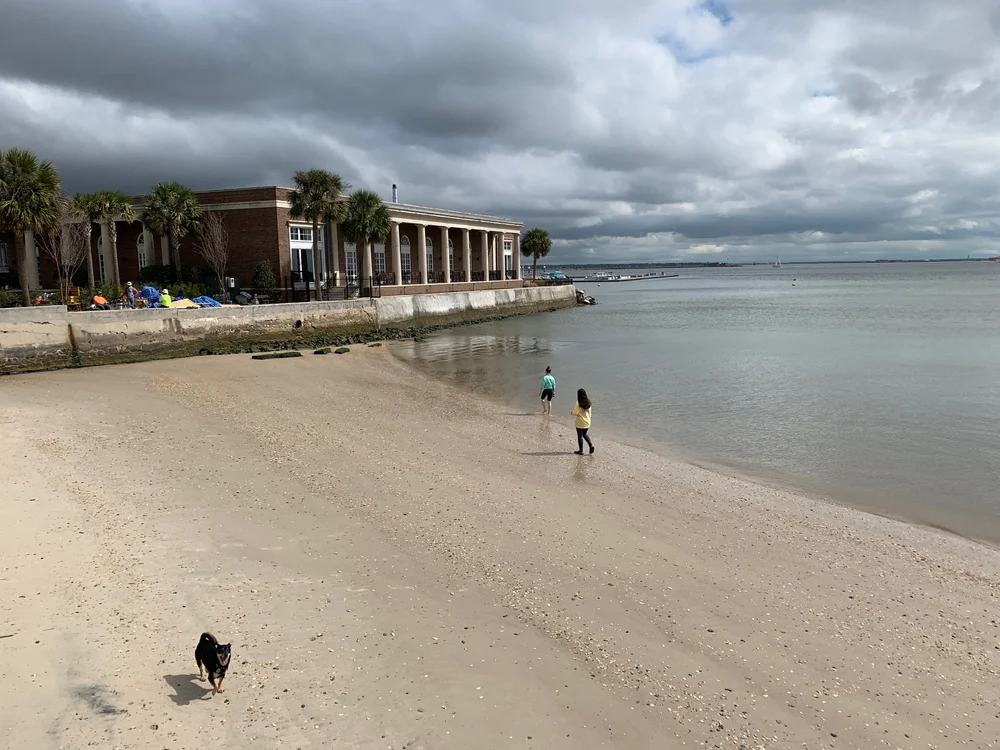 Beach by the waterfront