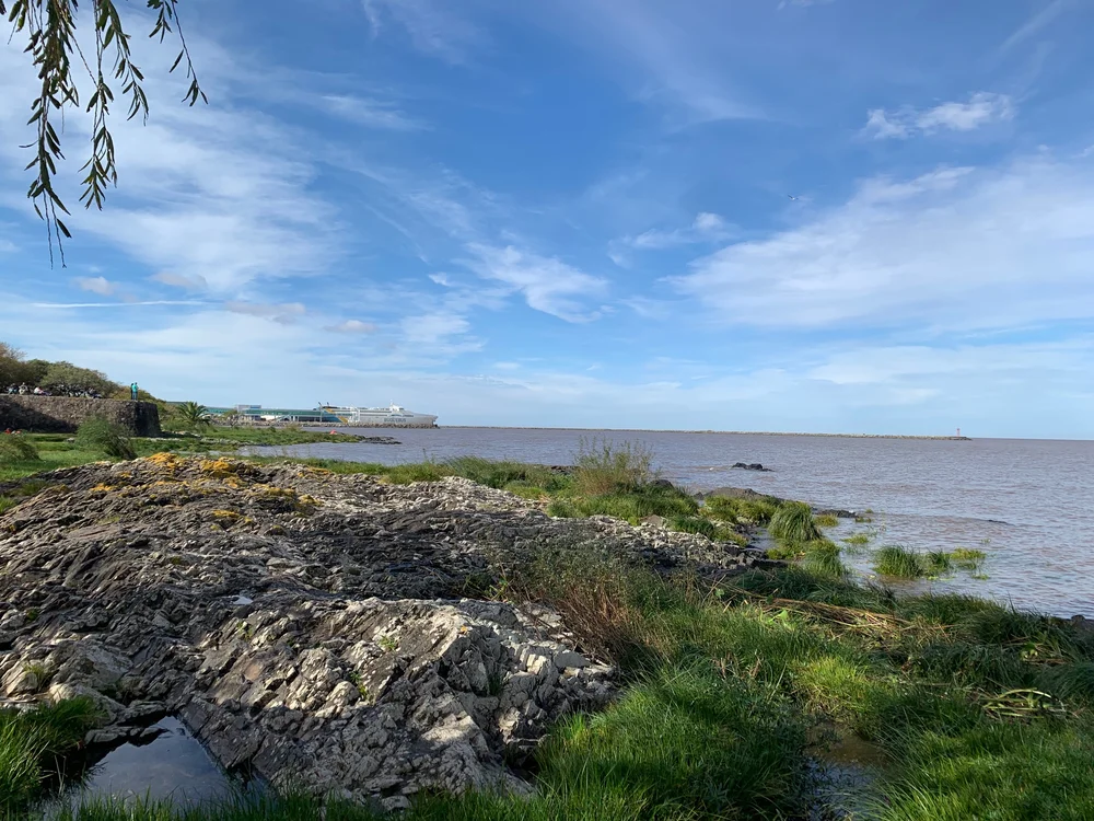 View of the river outside of Charco Bistro