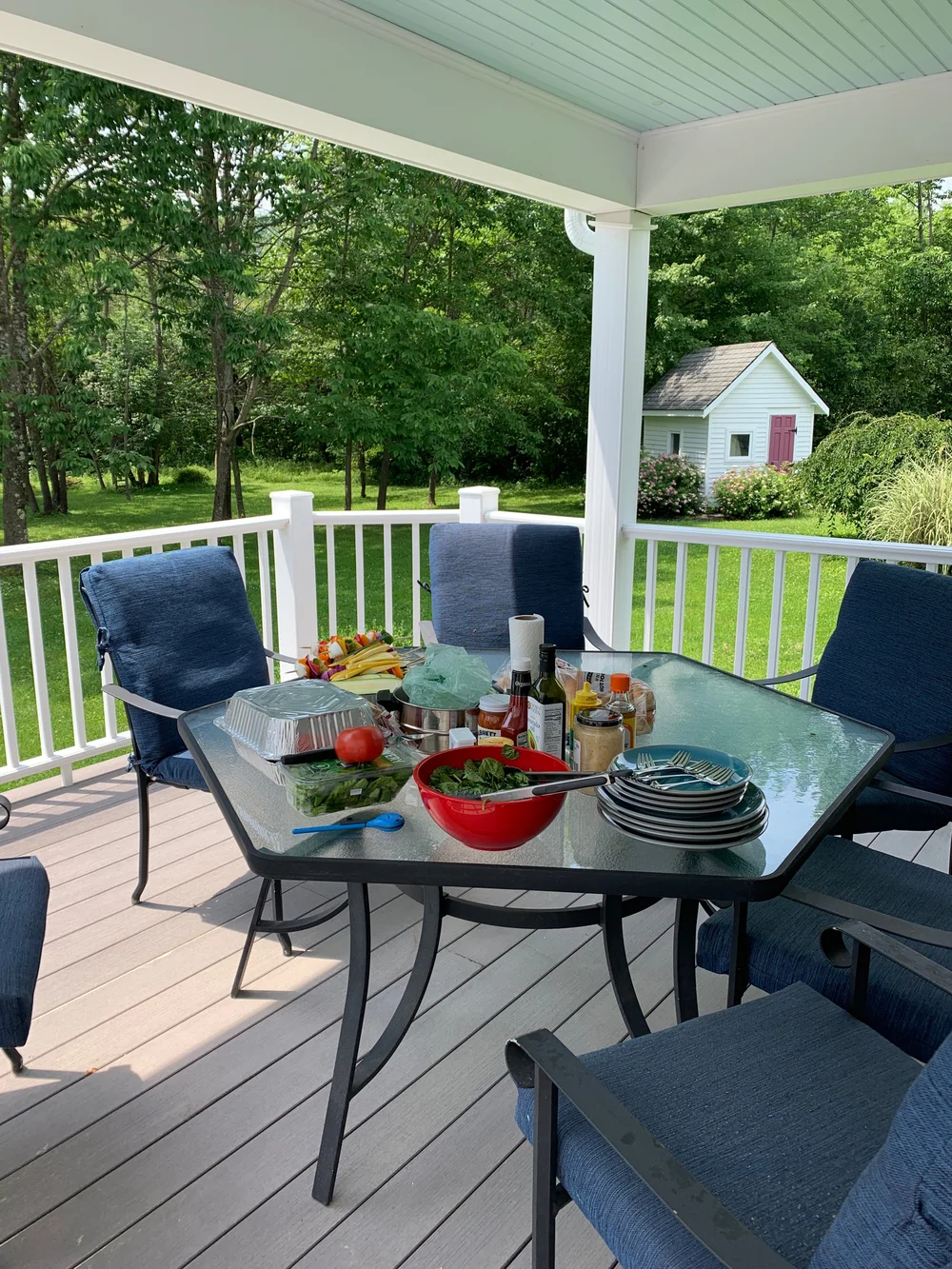 Dinning on the patio