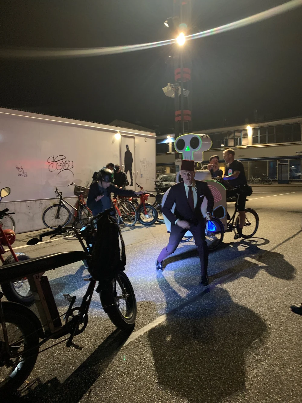 Outdoor dancing in Meatpacking District