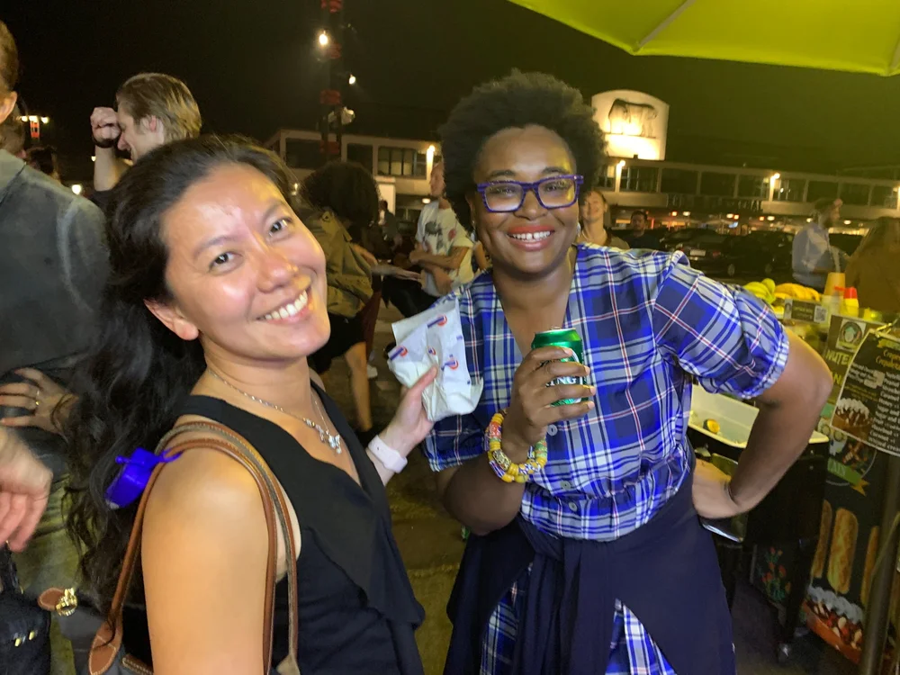 Outdoor dancing in Meatpacking District