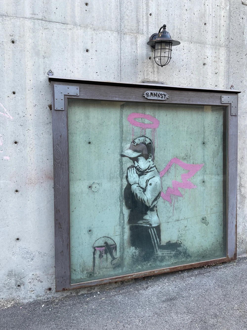 Banksy’s Praying Angel