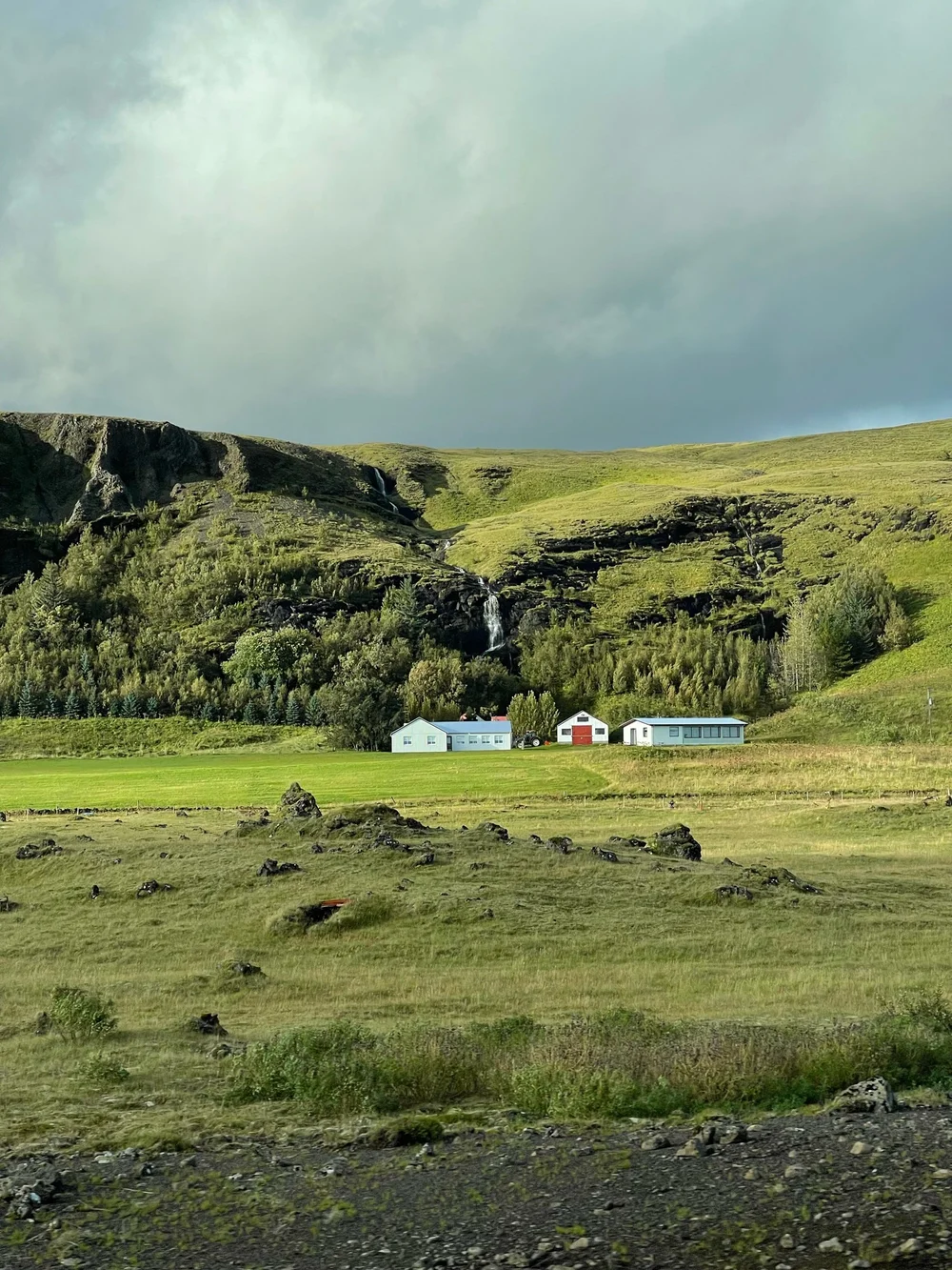 Scenic view from the Broken Bridge to Fjaorargljufur Canyon