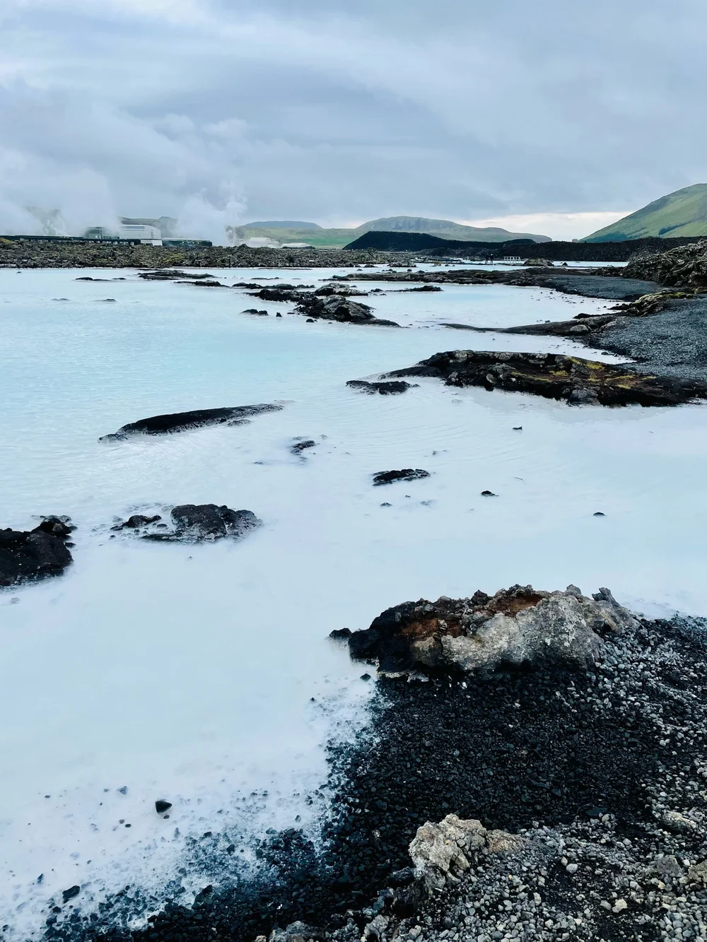 Right outside of the Blue Lagoon