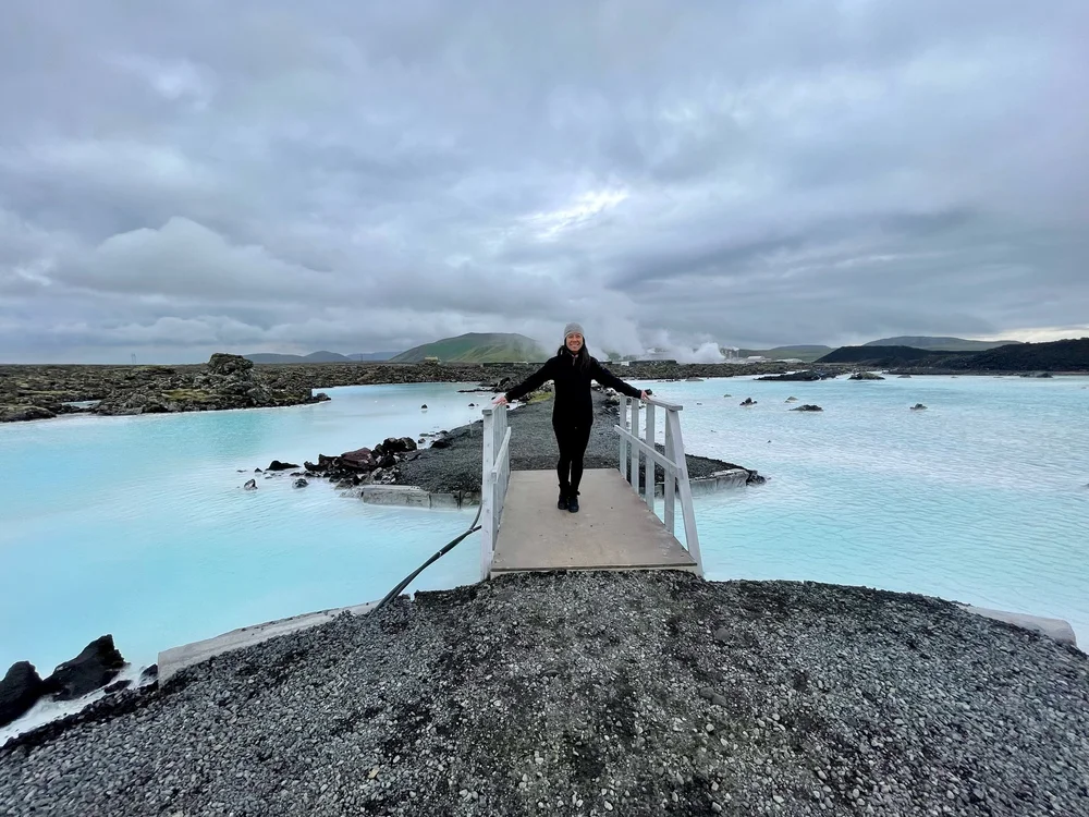 Right outside of the Blue Lagoon