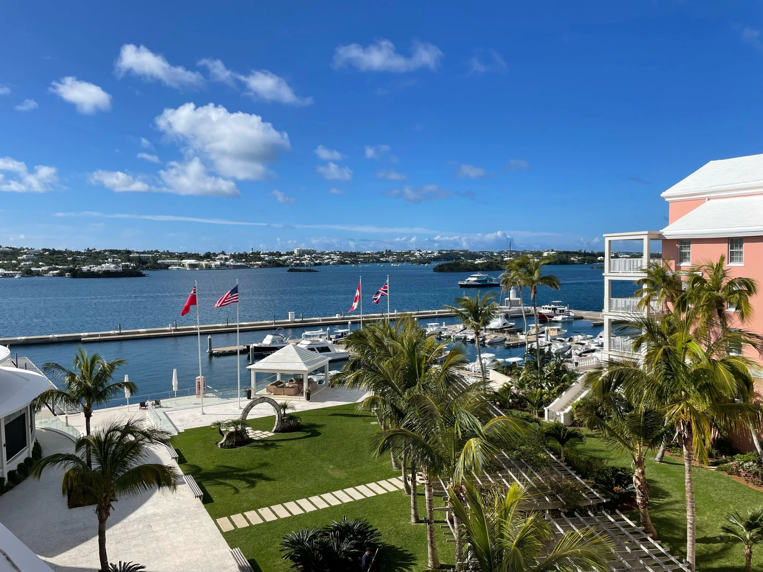 View from the Fairmont Hamilton Princess hotel room