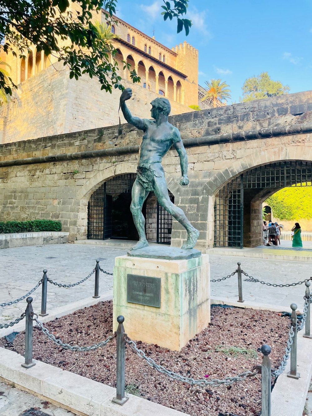 Entrance to the Garden of Royal Palace of La Almudaina