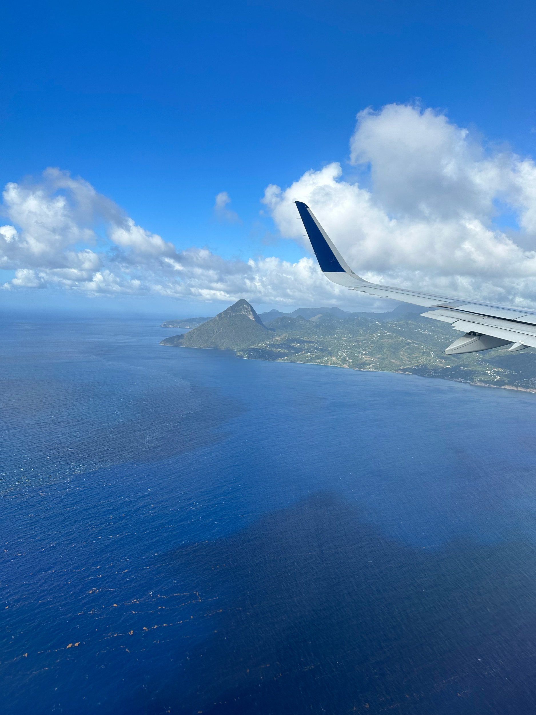 The view of St. Lucia and the Pitons