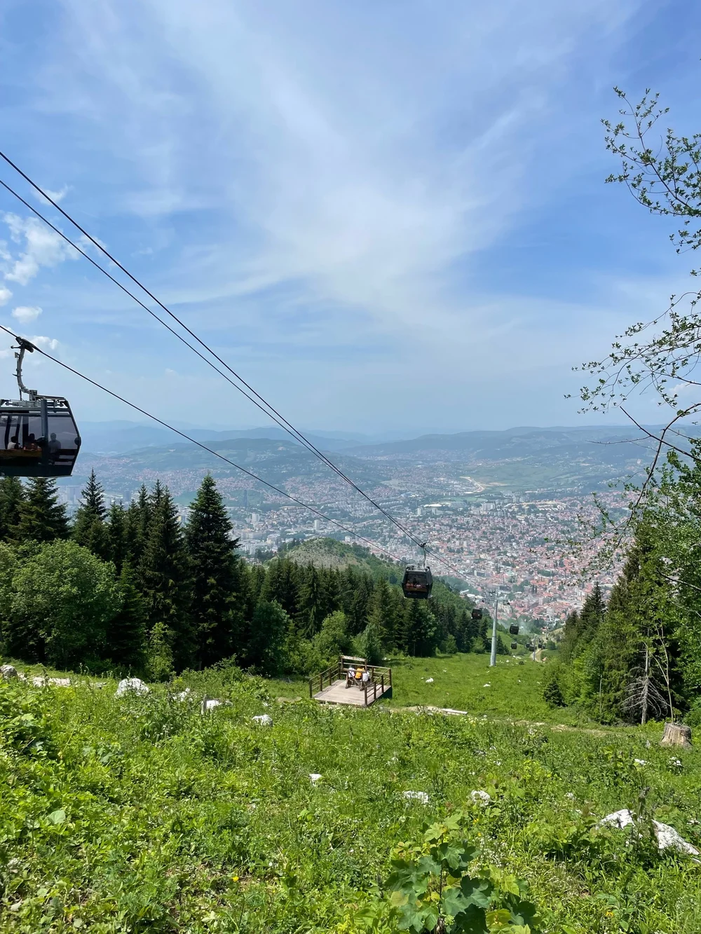 Trebevic: view of Sarajevo