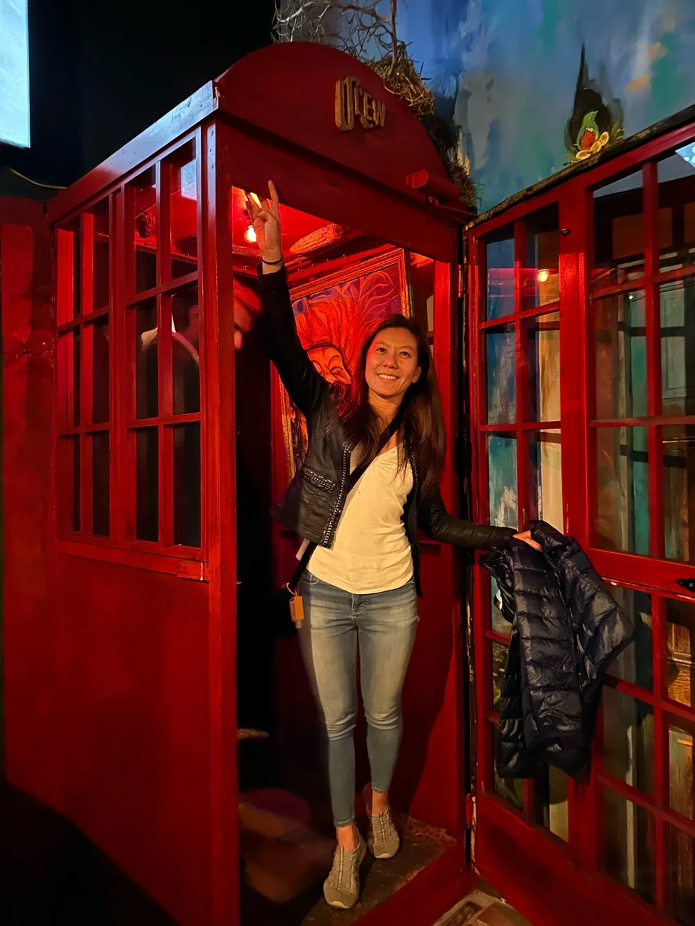 Phone booth entry into the speakeasy