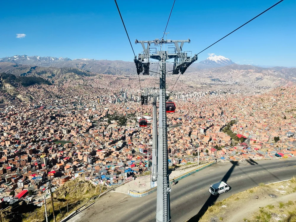 Riding the cable car