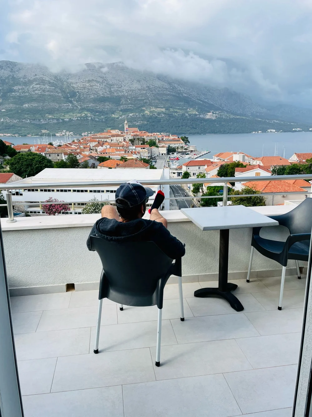 Balcony of our BnB (Adriatic Pearl Korcula)