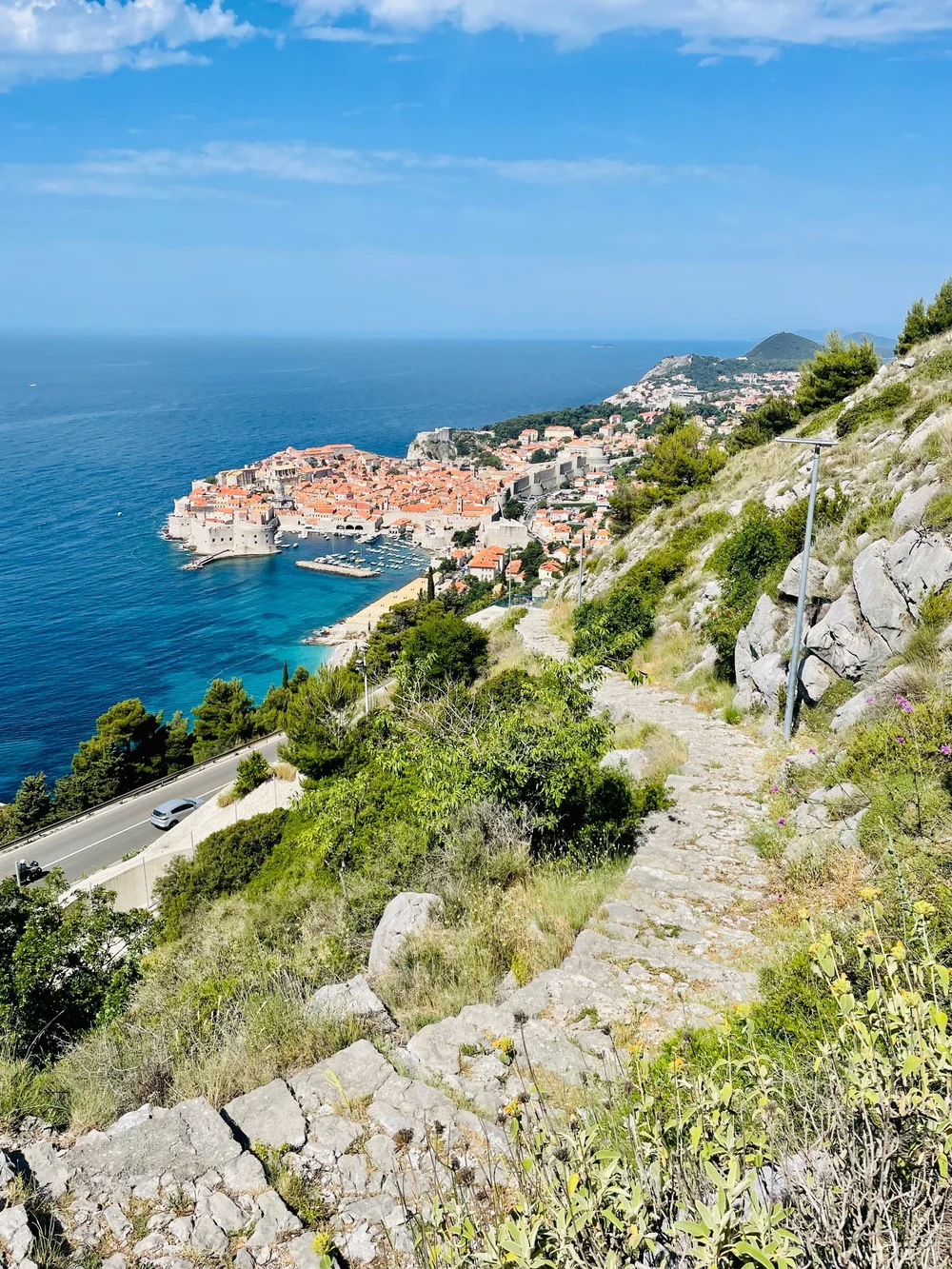 Hiking up to Mount Srđ