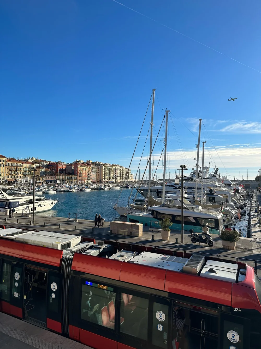 Tram from Port of Nice