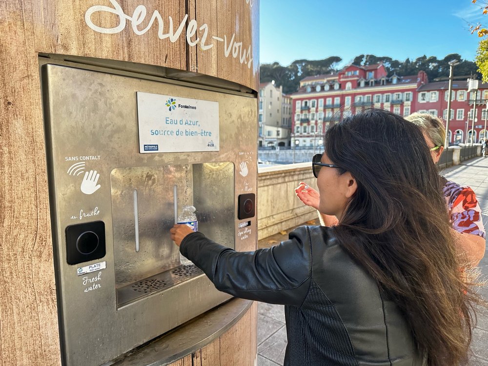 Sparking water refill @ Port of Nice