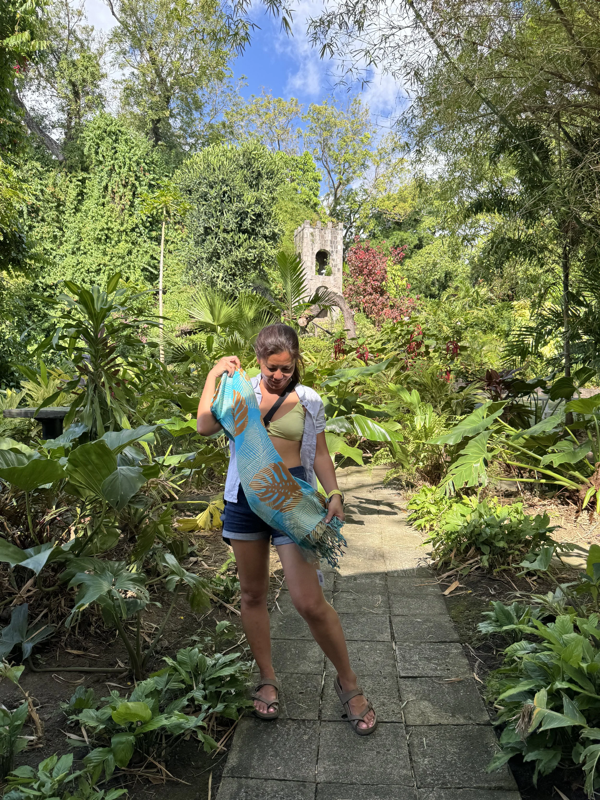 My new sarong from Caribelle Batik