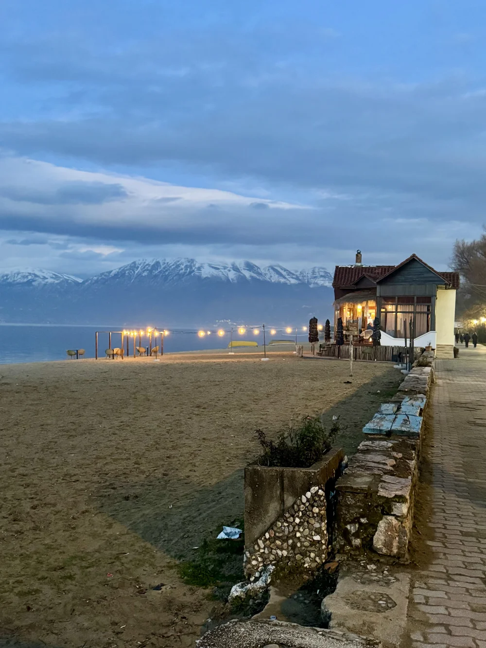 The view of Lake Ohrid