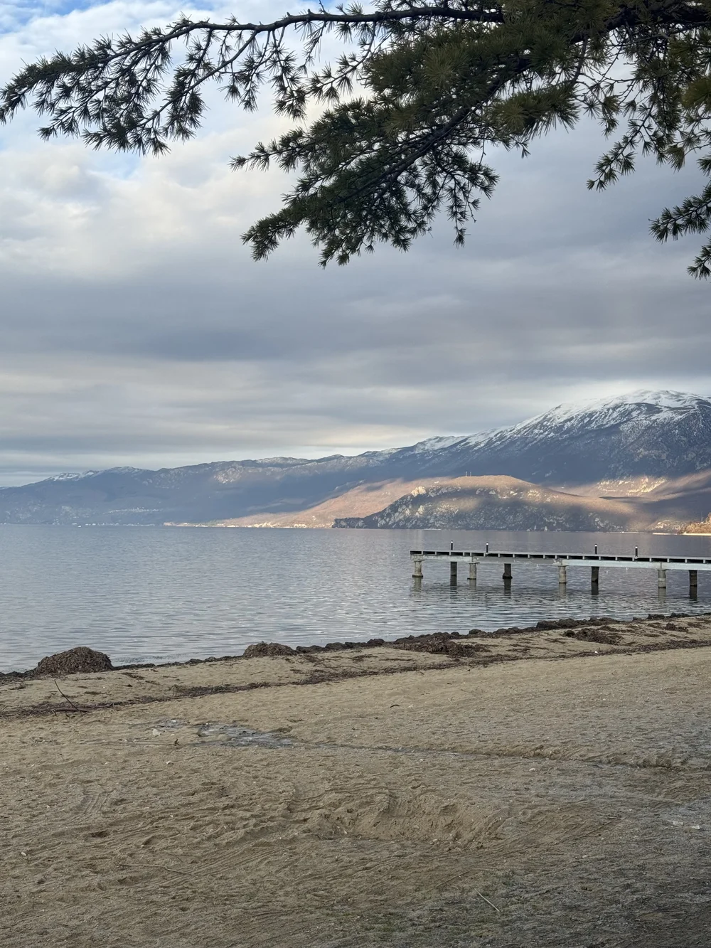 The view of Lake Ohrid