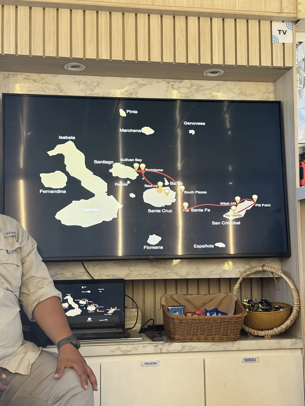 Galapagos Cruise Route