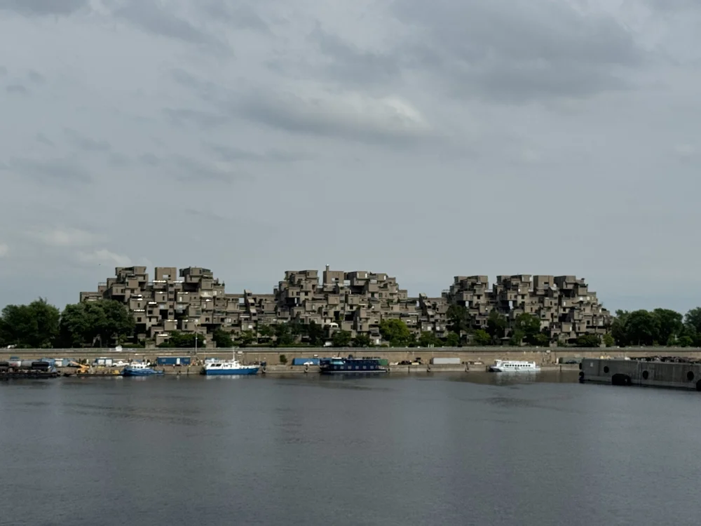 View of Habitat 67 from Grand Quai du Port de Montréal