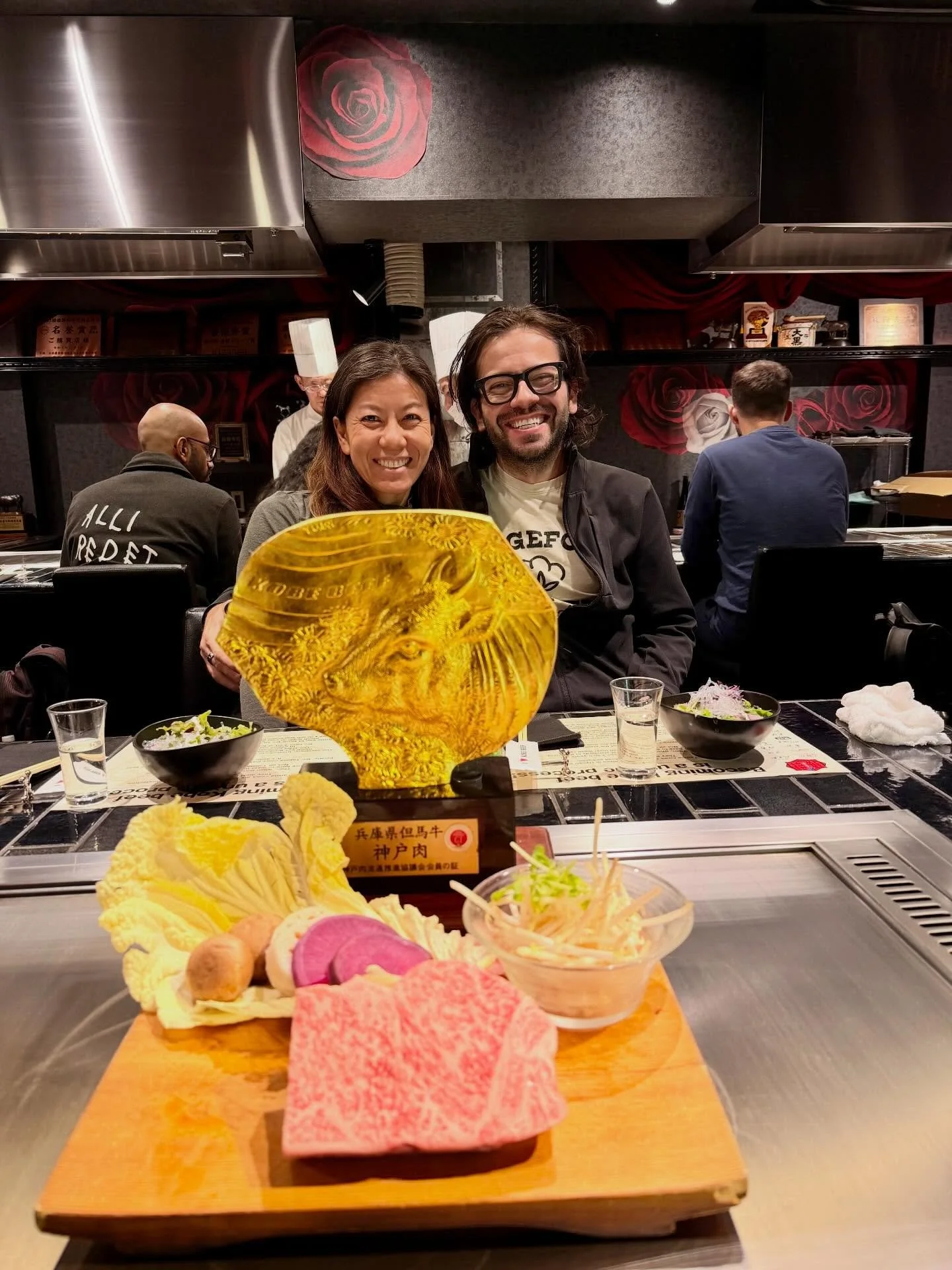 Forget flowers, feed me Kobe beef and a Michelin-star dinner💕🥩✨ Fullest Valentine&rsquo;s Day ever!
.
.
.
.
.
.
#Japan #FoodieValentines #kobebeef #osaka #michelin