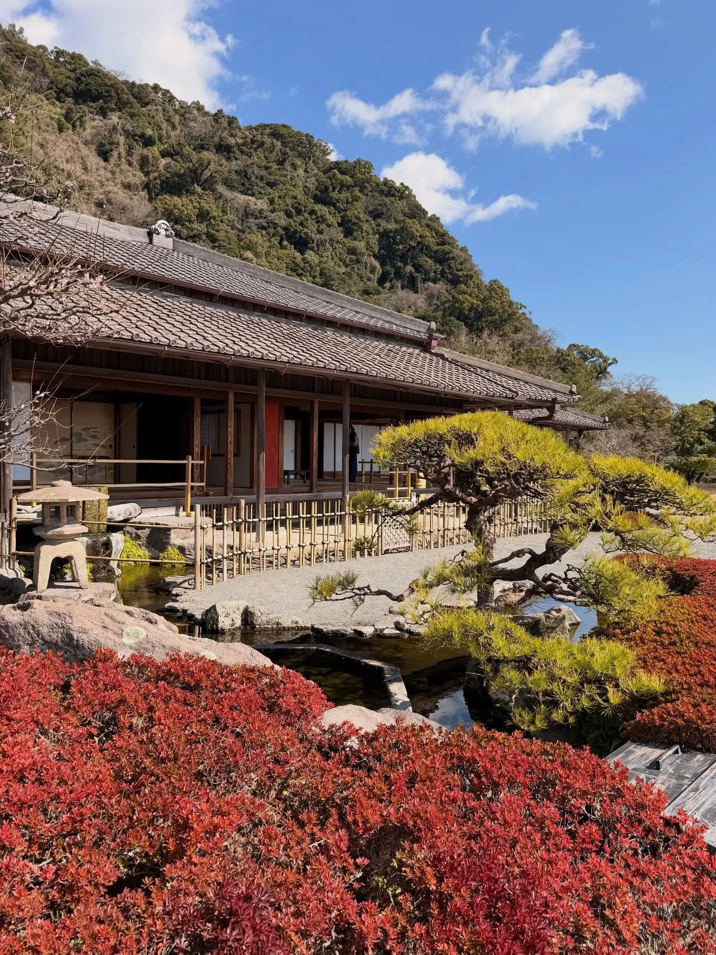 Sengan-en delivered a much needed zen moment after Hiroshima 🧘🏻&zwj;♀️ This beautiful Edo-era garden has a front-row seat to an active volcano across the bay and the best yam🍦 
.
.
.
.
.
#Kagoshima #SenganEn #Sakurajima #JapanTravel #travelblogger