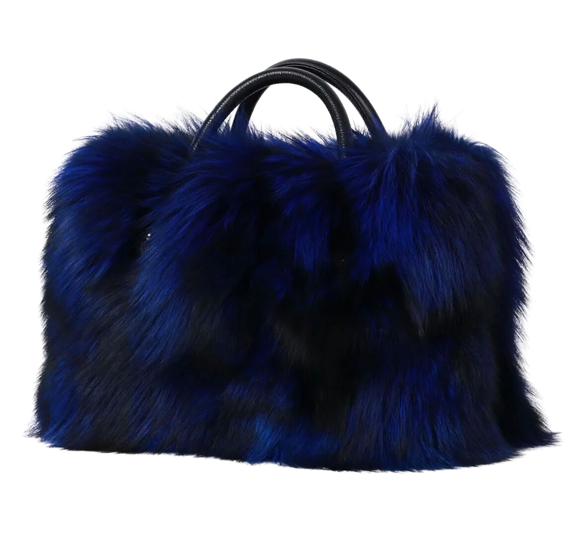 "RACKS" Royal Blue Mini Duffle Bag