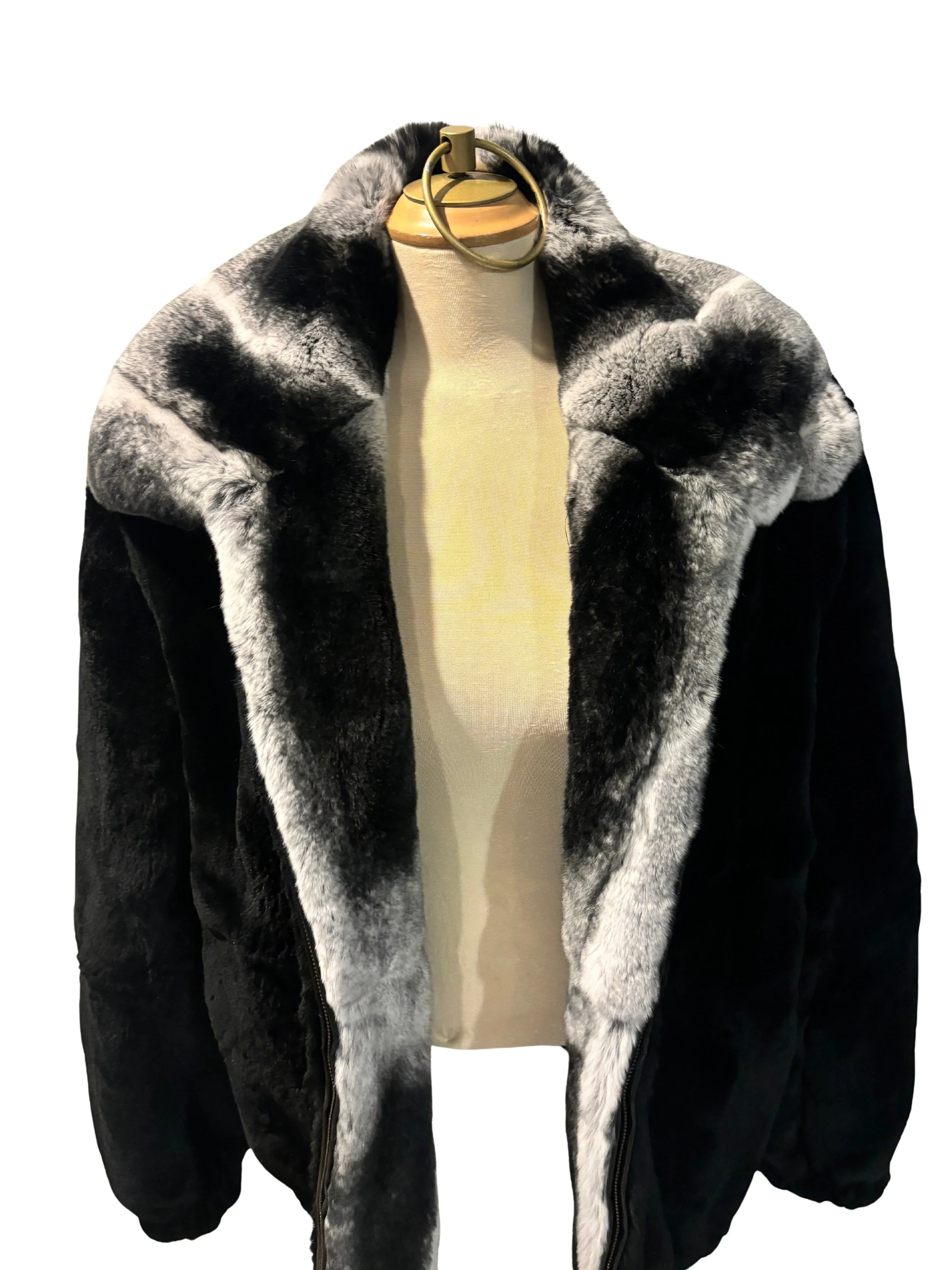 Huncho All Black / Chilla Collar Fur Bomber