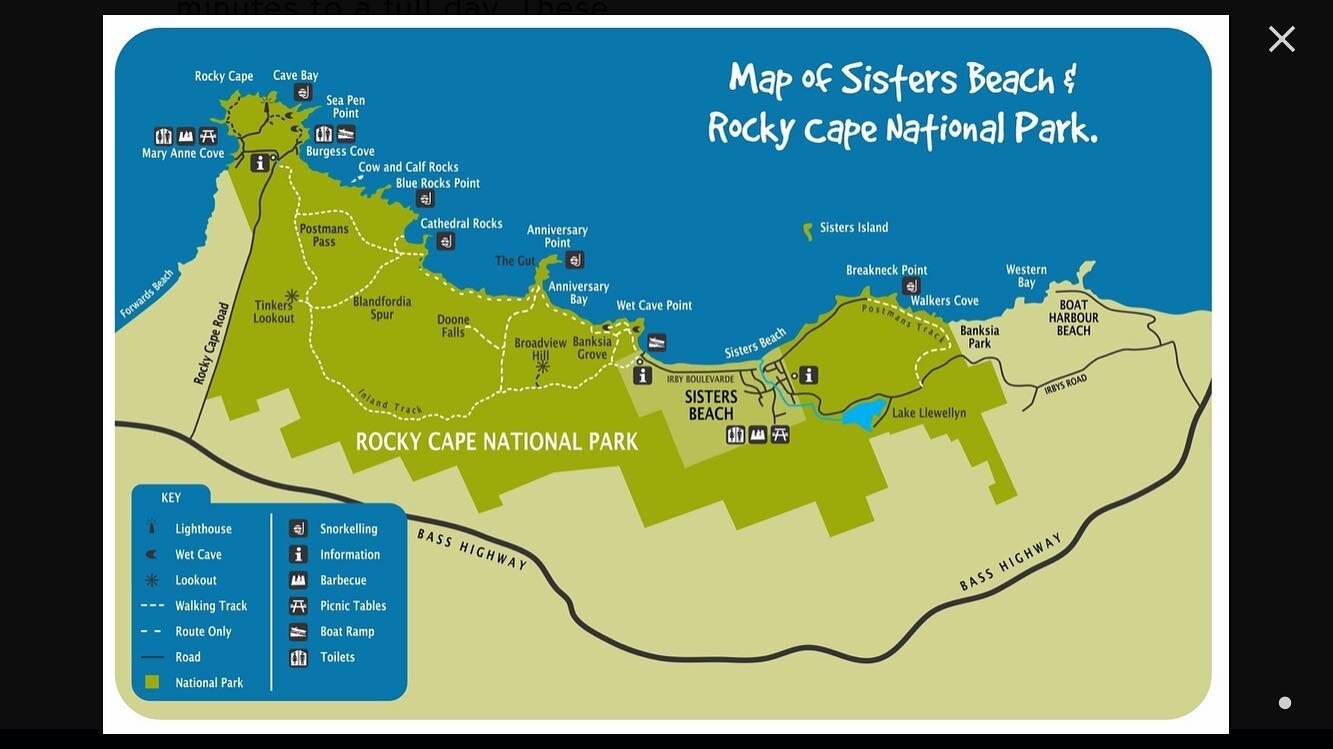 A handy little map...should you ever loose your way in the #rockycapenationalpark
.
.
You can also find it at
www.sistersbeach.org.au