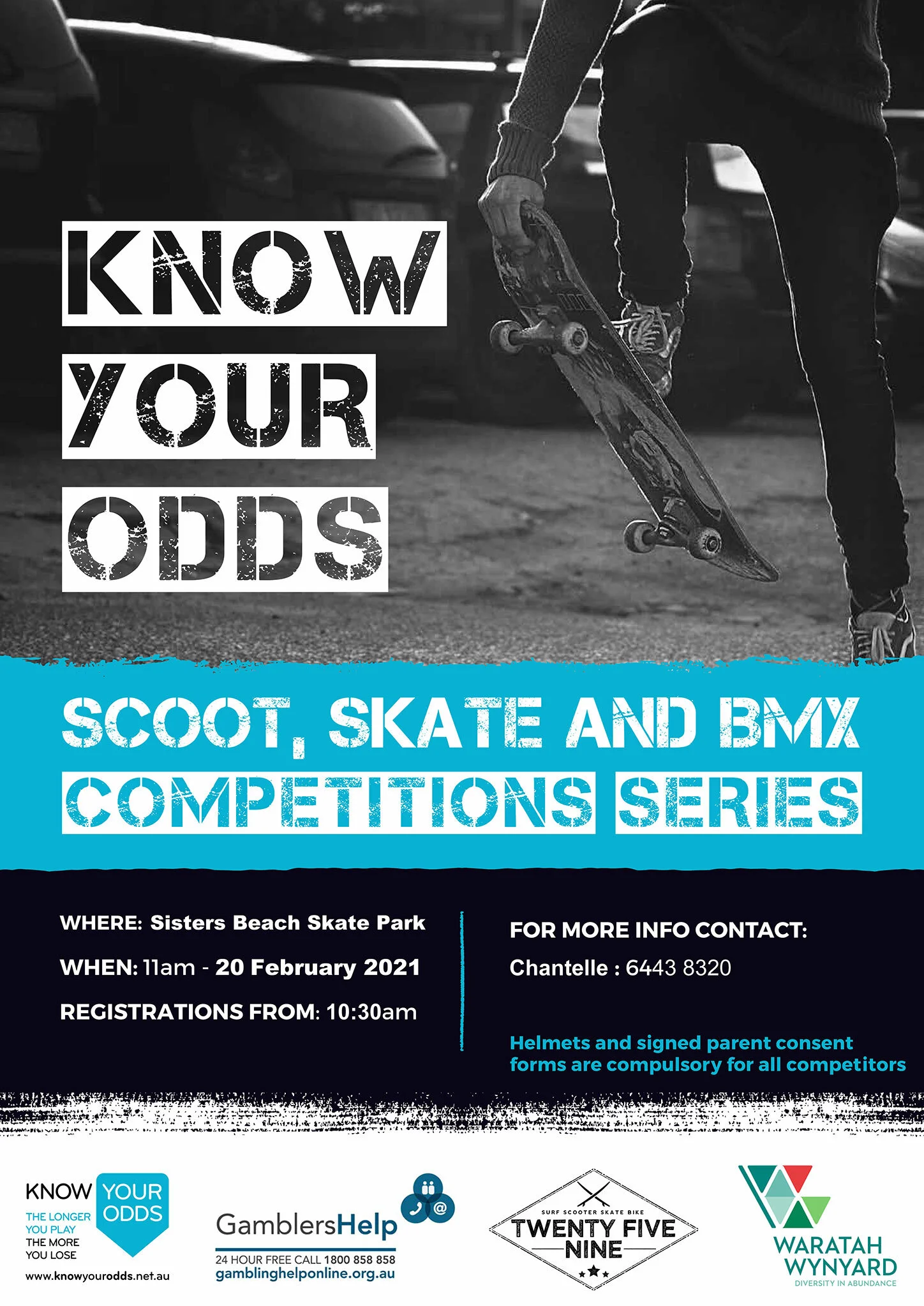 Know Your Odds - Scoot, Skate and BMX Comp - Sisters Beach