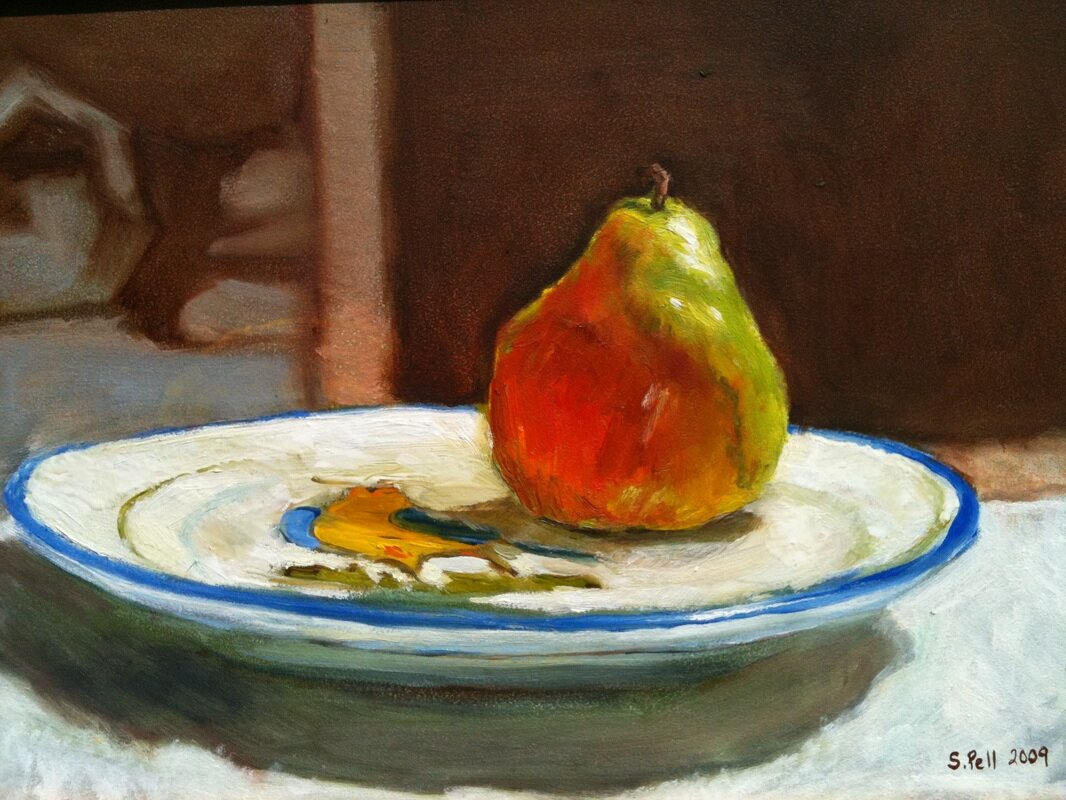 Pear on Plate