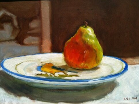 Pear on Plate