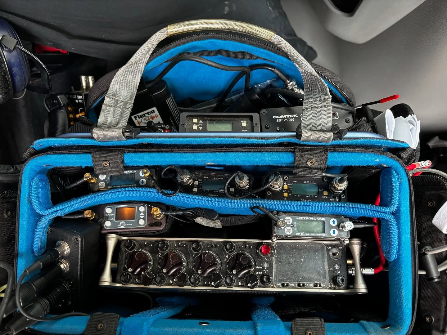 Before versus after. I love a tidy kit, thanks to @filmdevices Rack N Bag. #Soundmixer #soundguy #soundspeeds #locationsound #locationaudio #productionsound #soundonset #setlife #behindthescenes #filmmaking