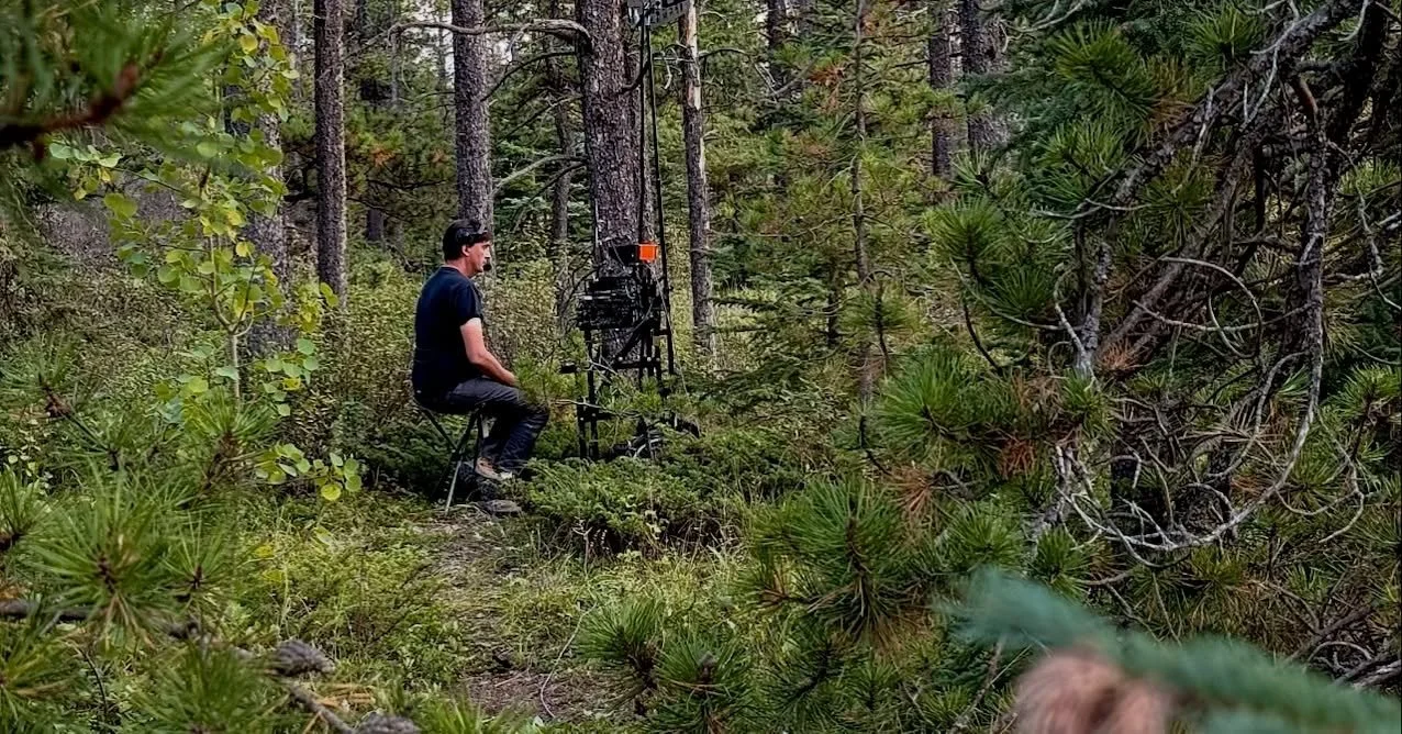 Just me, my cart and the trees.  #Soundmixer #soundguy #soundspeeds #locationsound #locationaudio #productionsound #soundonset #setlife #behindthescenes #abfilm #yycfilm 📸: @chancekj