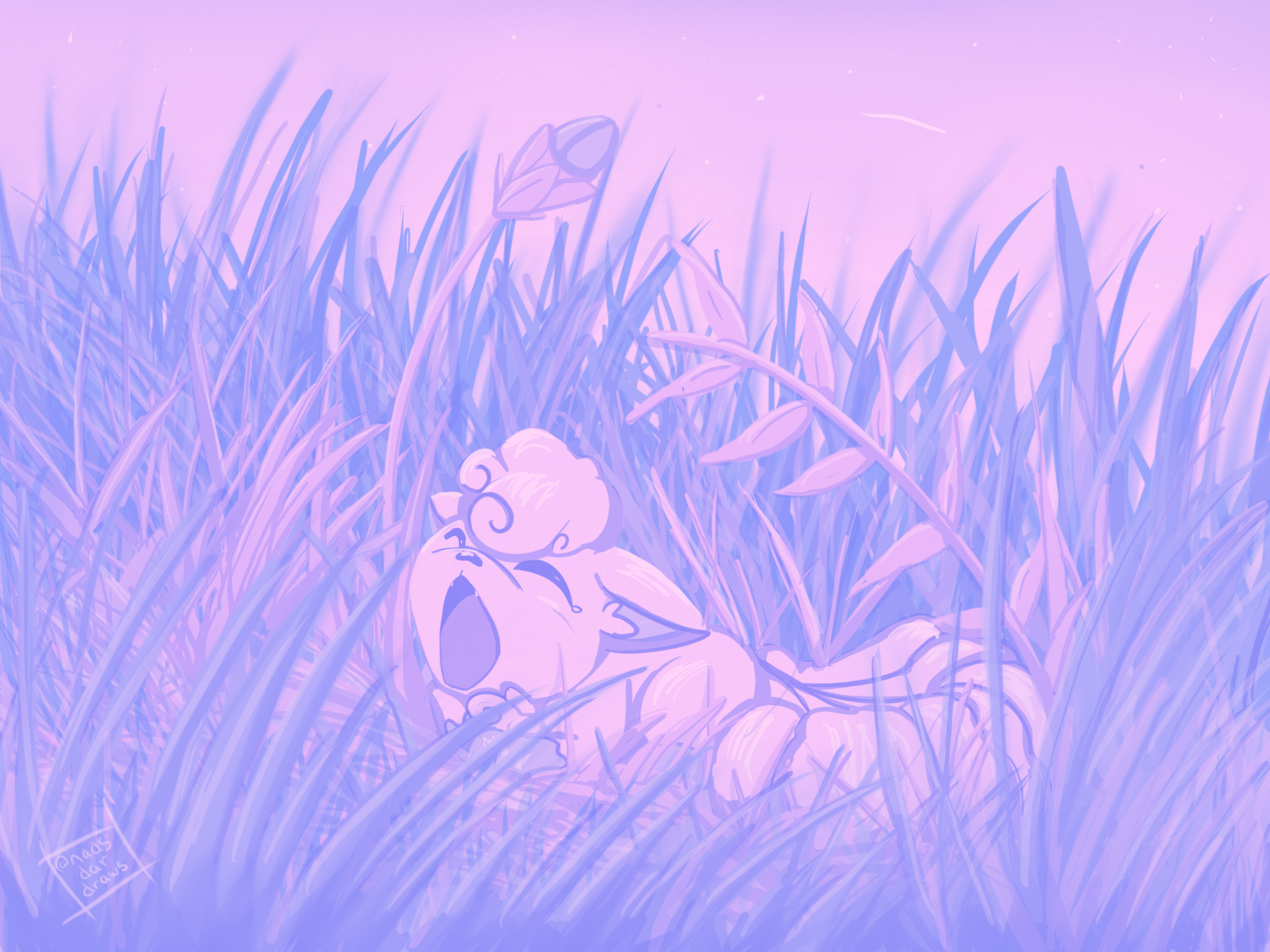 Sleepy vulpix Comission