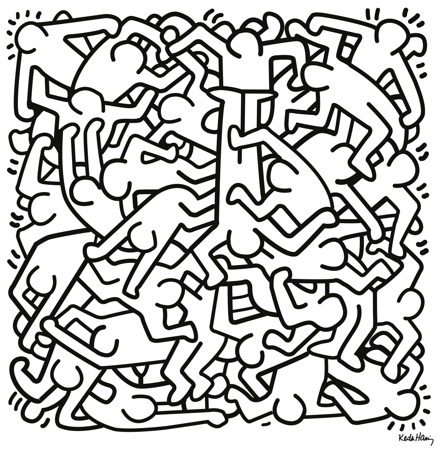 16. Keith Haring - Humanity