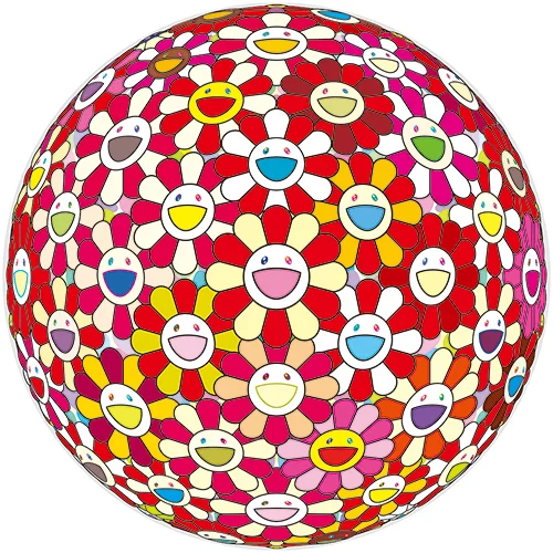 106. Takashi Murakami - Flowerball Koi/Red-Crowned Crane Vermilion