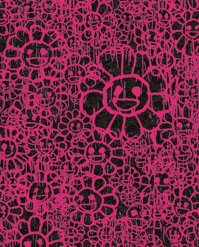 113. Takashi Murakami - Madsaki Flowers C