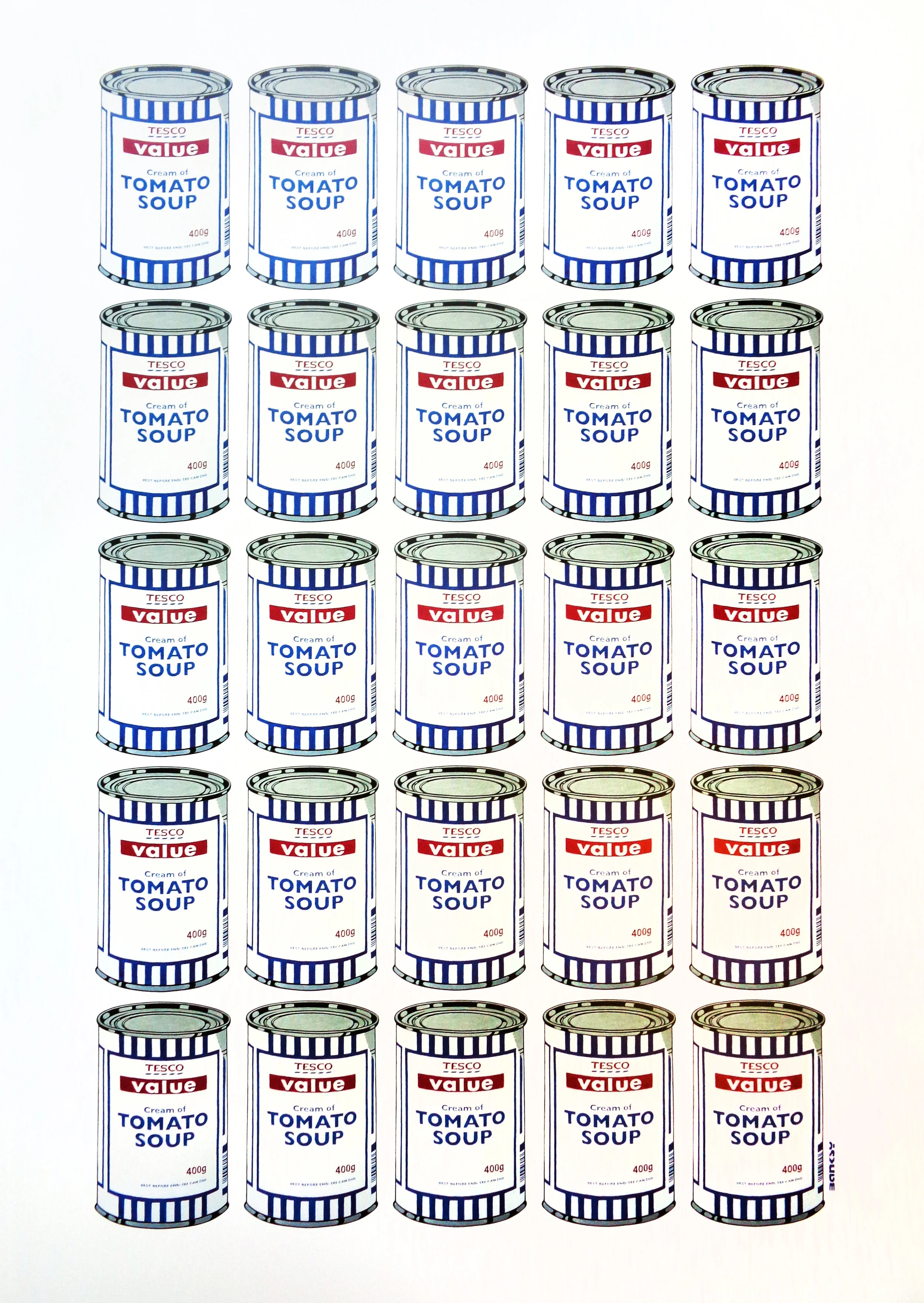 163. Banksy - Tesco Value Tomate Soup Cans