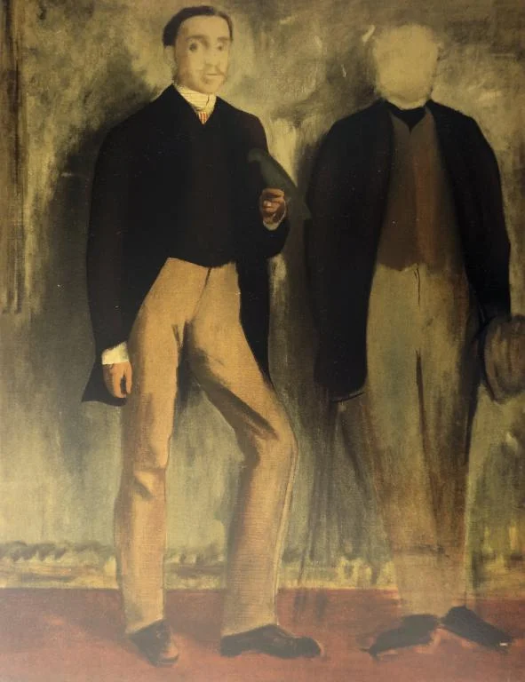 4. Edgar Degas - Two men in full-length portrait