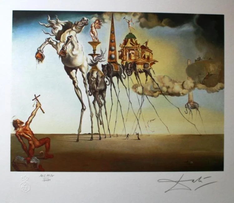 56. Salvador Dali - The temptation of St-Anthony