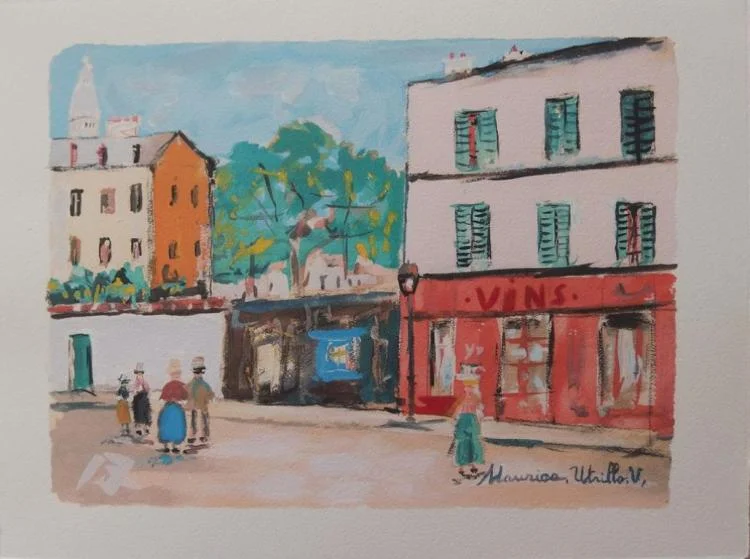 76. Maurice Utrillo - Montmartre : le cabaret du Lapin Agile